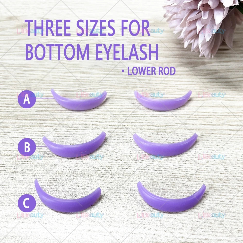 Libeauty 7 Paris wiederverwendbare Lash Lift Shield Pads – Silikon Wimpern Curler & Curling Eisen Zubehör, Make-up-Tool