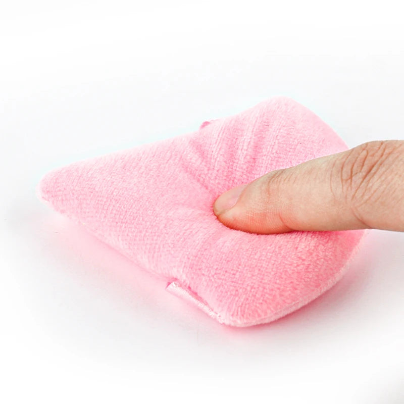 SHIDISHANGPIN Dreieck Samt Puff Pulver – wiederverwendbare Gesicht kosmetischen Schwamm, Mini-Baumwolle Make-up-Puff für Foundation, Eyeshadow und Beauty-Tools (1/2/3/6pcs)