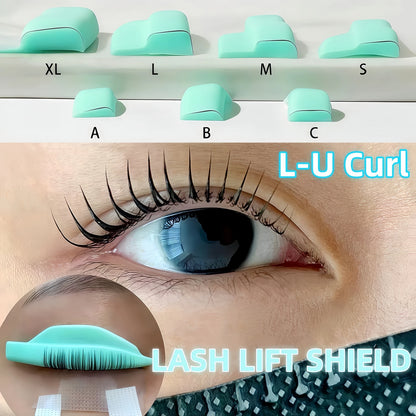 Libeauty 7 Paris wiederverwendbare Lash Lift Shield Pads – Silikon Wimpern Curler & Curling Eisen Zubehör, Make-up-Tool