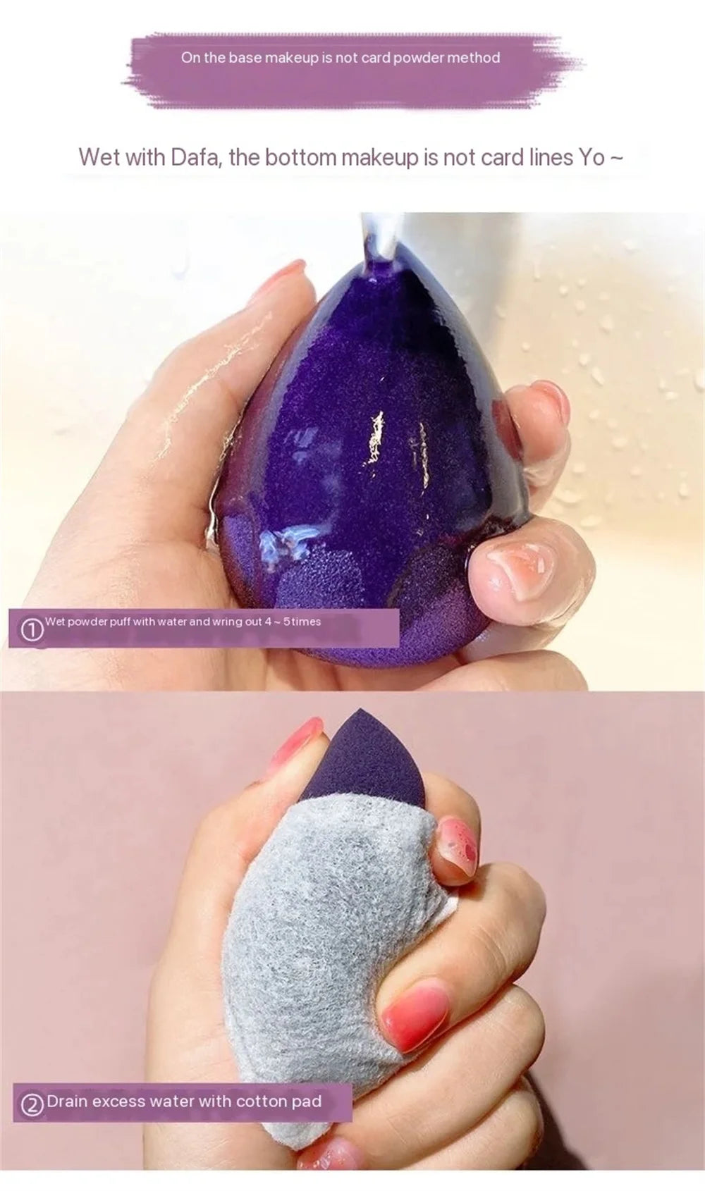 4PCS Makeup Sponge Blender Beauty Egg Cosmetic Puff – Soft Foundation & Powder Sponges für Frauen, professionelle Beauty-Tools