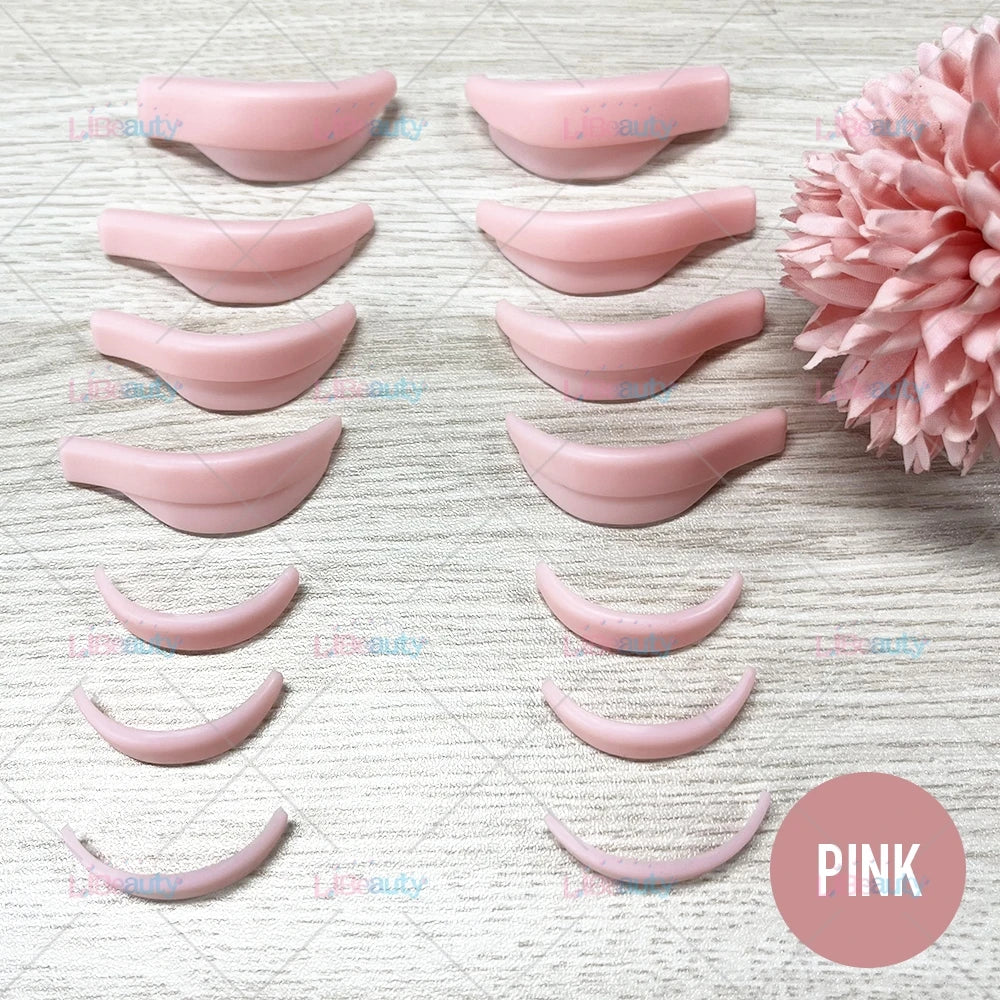 Libeauty 7 Paris wiederverwendbare Lash Lift Shield Pads – Silikon Wimpern Curler & Curling Eisen Zubehör, Make-up-Tool