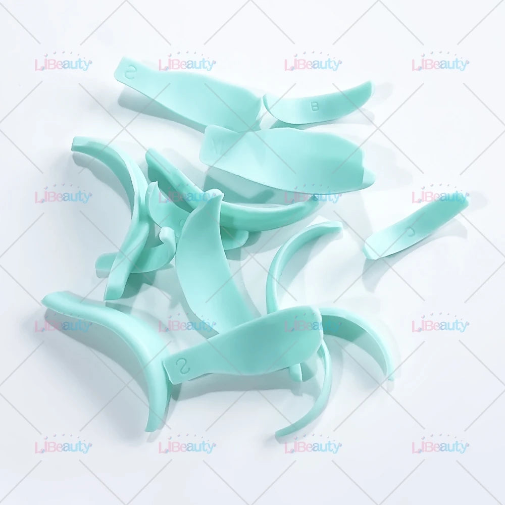 Libeauty 7 Paris wiederverwendbare Lash Lift Shield Pads – Silikon Wimpern Curler & Curling Eisen Zubehör, Make-up-Tool