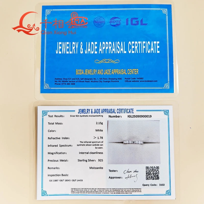 0,1ct 3mm D VVS Moissanite Full Eternity Band Ring – 925 Sterling Silber Engagement & Party Schmuck für Frauen