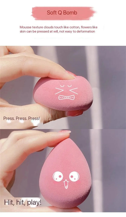 4PCS Makeup Sponge Blender Beauty Egg Cosmetic Puff – Soft Foundation & Powder Sponges für Frauen, professionelle Beauty-Tools