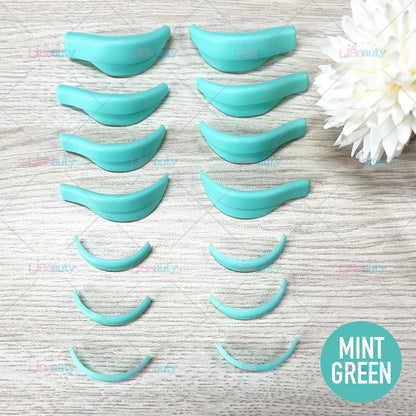 Libeauty 7 Paris wiederverwendbare Lash Lift Shield Pads – Silikon Wimpern Curler & Curling Eisen Zubehör, Make-up-Tool