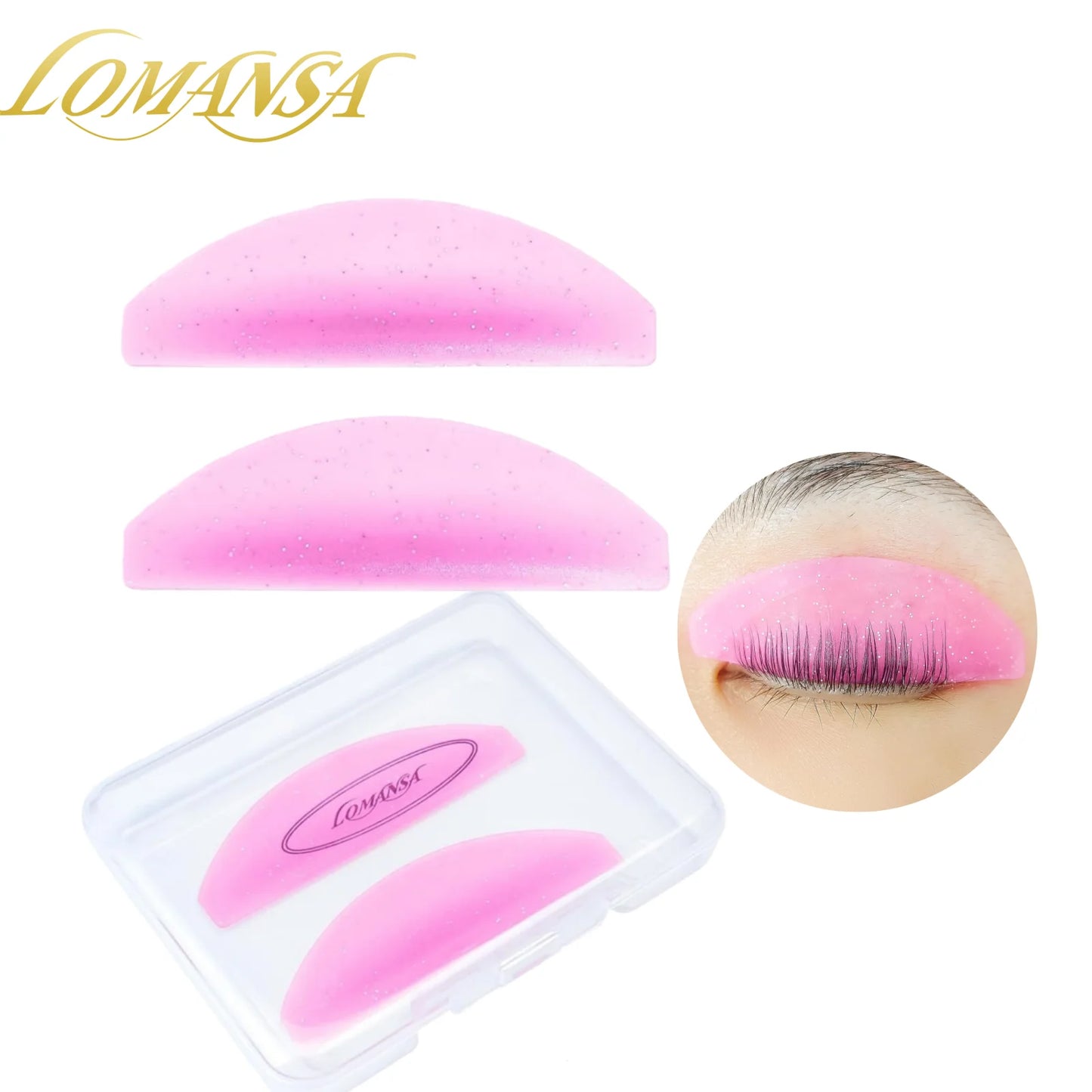 Lomansa 1 Paar Silikon Lash Softening Pads – Wimper Perm Rods & Shields für Lash Lifting, professionelle Wimpern Zubehör