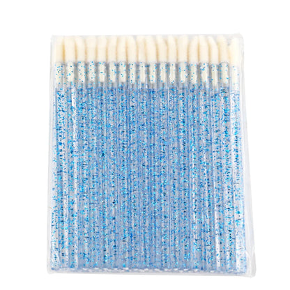 Lanjinglin 5/50 Stk Einweg-Lippenbürste Make-up-Bürsten – Lippenstift Applikator Stäbe & Wimpern Verlängerung Werkzeug, Professionelle Schönheit Zubehör