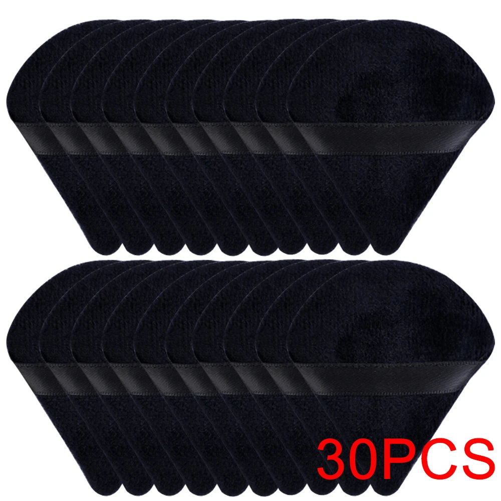20/30St Triangle Samt Pulver Puff – Nass & Trocken Gebrauch Make-up Schwamm für die Gründung, Kosmetik und Schönheitsmischung