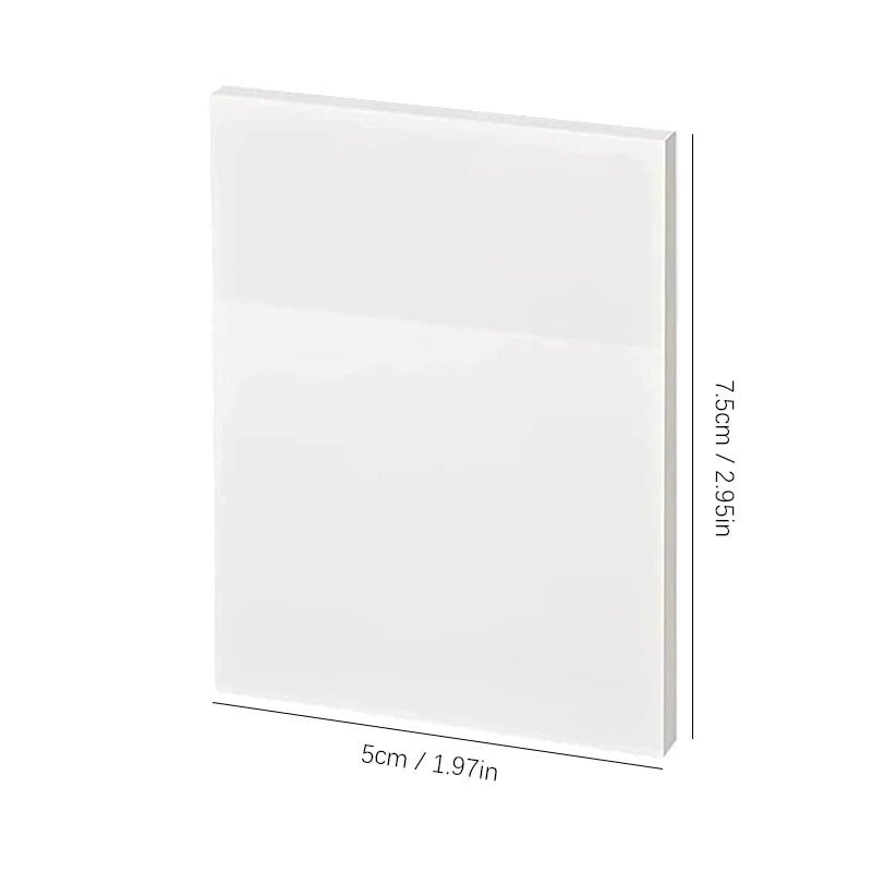 50 Blatt Transparent Sticky Notes – Wasserdichte Message & Signature Sticker für Notebooks