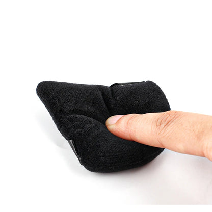 SHIDISHANGPIN Dreieck Samt Puff Pulver – wiederverwendbare Gesicht kosmetischen Schwamm, Mini-Baumwolle Make-up-Puff für Foundation, Eyeshadow und Beauty-Tools (1/2/3/6pcs)