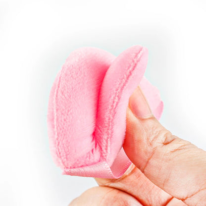 SHIDISHANGPIN Dreieck Samt Puff Pulver – wiederverwendbare Gesicht kosmetischen Schwamm, Mini-Baumwolle Make-up-Puff für Foundation, Eyeshadow und Beauty-Tools (1/2/3/6pcs)