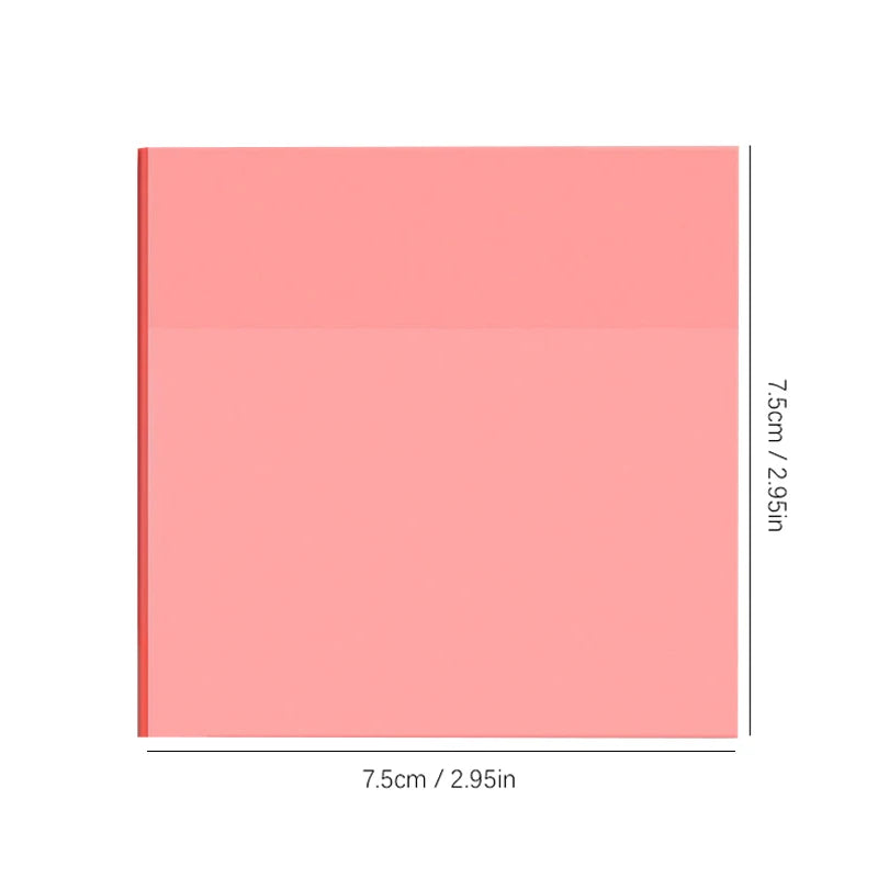 50 Blatt Transparent Sticky Notes – Wasserdichte Message & Signature Sticker für Notebooks