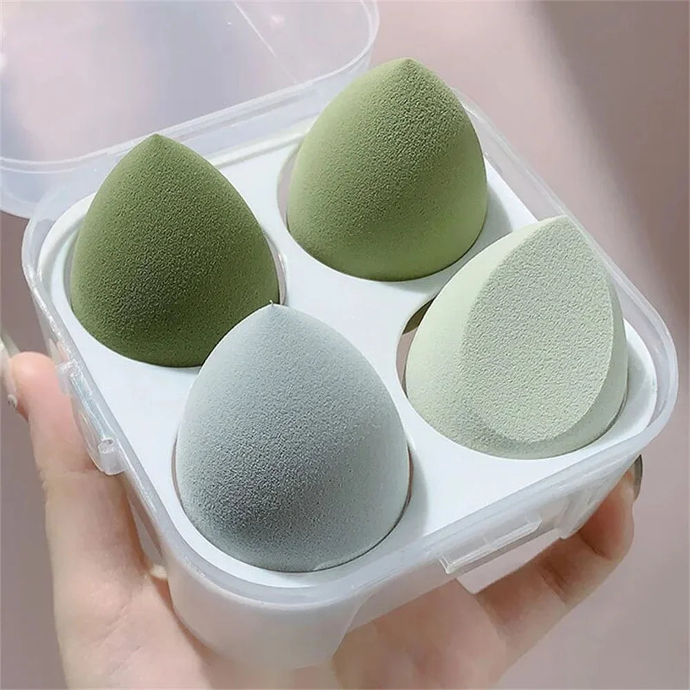 4PCS Makeup Sponge Blender Beauty Egg Cosmetic Puff – Soft Foundation & Powder Sponges für Frauen, professionelle Beauty-Tools