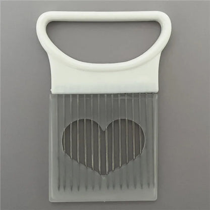 304 Zwiebel-Slicer-Halter aus Edelstahl – Gemüse-Schneidgabel & Lebensmittel-Schneidanleitung für Zwiebeln, Tomaten, Kartoffeln & Fleisch