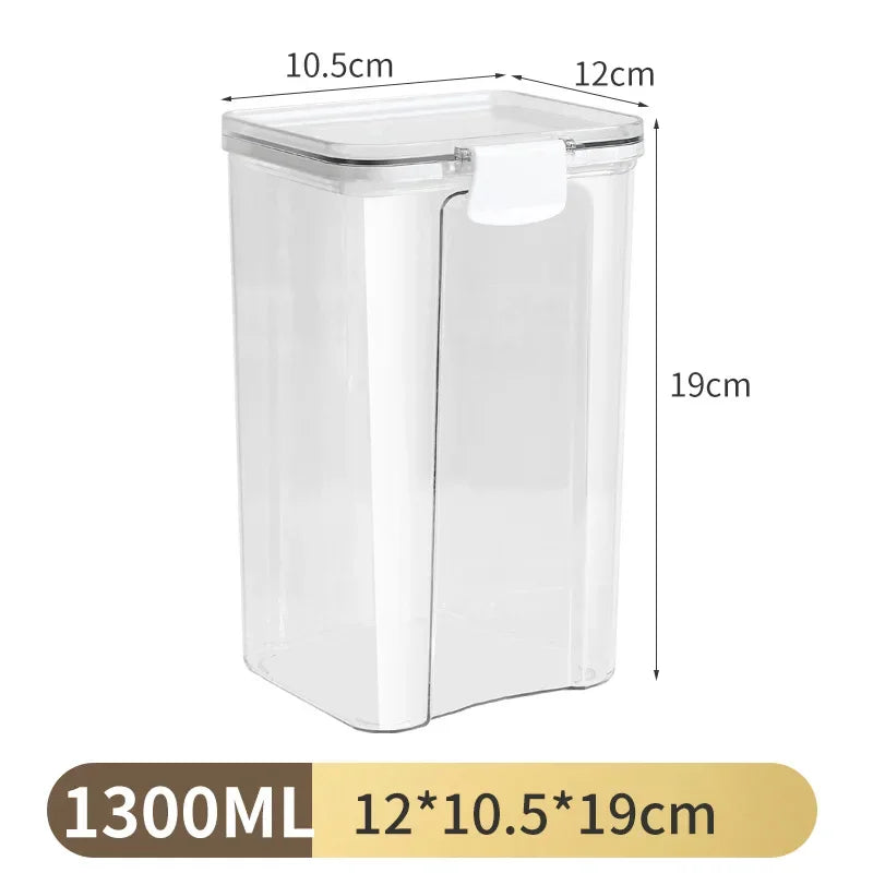 1PC Airtight Sealed Storage Jar – Kunststoff-Körner, Pasta & Würzbehälter ® Feuchtigkeit-Proof-Küche Organizer Box