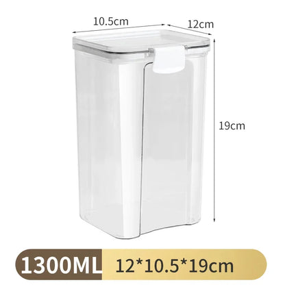 1PC Airtight Sealed Storage Jar – Kunststoff-Körner, Pasta & Würzbehälter ® Feuchtigkeit-Proof-Küche Organizer Box