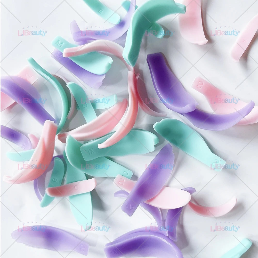 Libeauty 7 Paris wiederverwendbare Lash Lift Shield Pads – Silikon Wimpern Curler & Curling Eisen Zubehör, Make-up-Tool