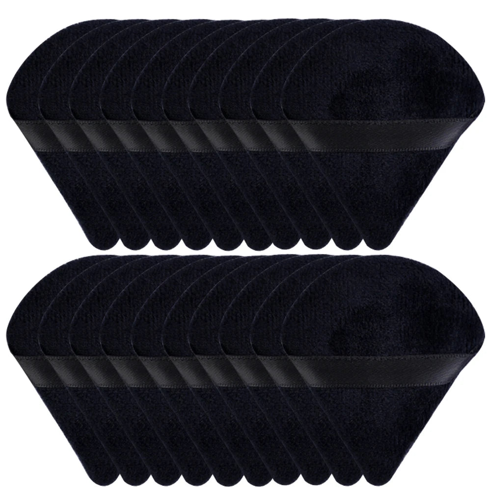 20/30St Triangle Samt Pulver Puff – Nass & Trocken Gebrauch Make-up Schwamm für die Gründung, Kosmetik und Schönheitsmischung